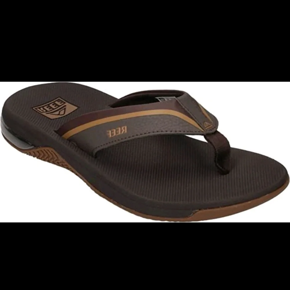 Reef Men Anchor Water friendly Comfortable and Lightweight Flipflop Sandal Brown
